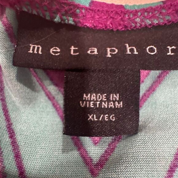 Womens Plus Size Maxi Skirt and Cardigan, size XL, Coral Bay, Purple and Turquoi - Picture 6 of 8